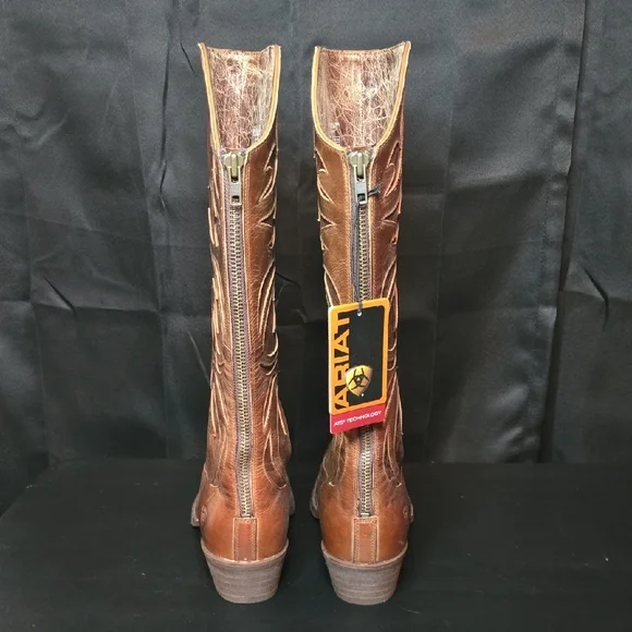 Ariat Brown Heeled Boots - Picture 3 of 16